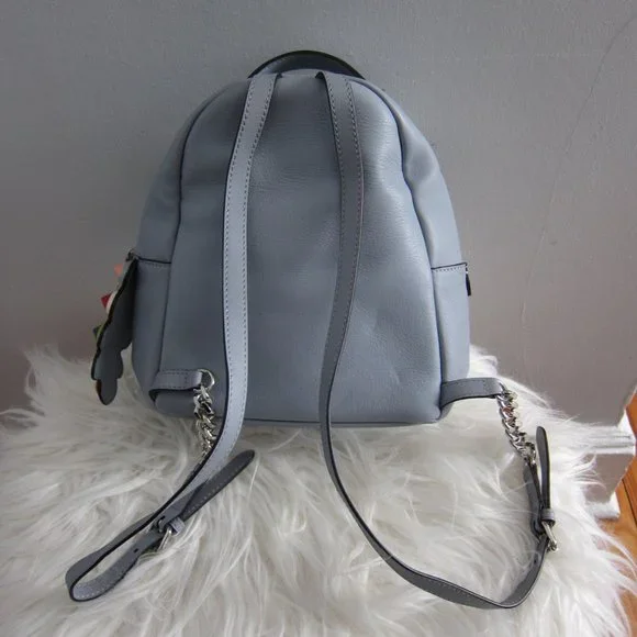 Fendi By The Way Backpack Studded Leather Mini Light Blue display picture 3